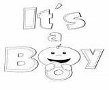 Baby Coloring Pages Boy Its sketch template
