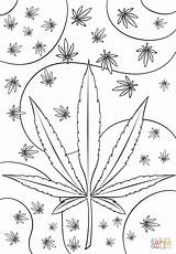 Coloring Weed Pages Psychedelic Printable Stoner Trippy Leaf Pot Drawings Marijuana Drawing Cannabis Adult Awesome Book Funny Cartoon Birijus Info sketch template