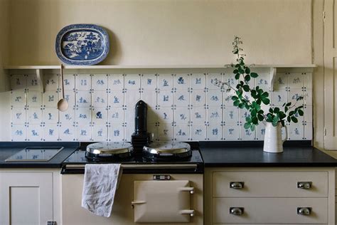 blue delftware tiles  trending interiors