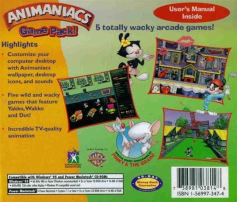 animaniacs game pack box shot  pc gamefaqs