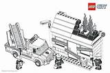 Lego Coloring Pages Fireman City Printable Kids sketch template