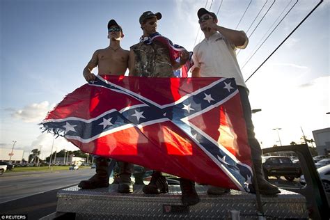 hundreds march on confederate pride parade in tampa bay daily mail