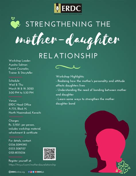 Workshop Stregthening The Mother Daughter Relationship’ Erdc