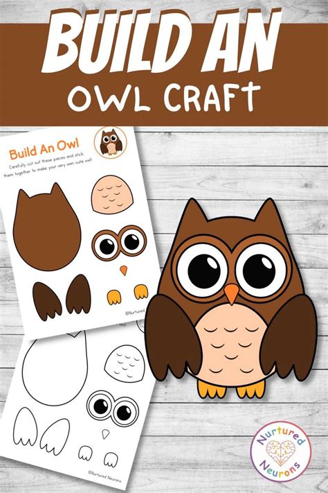 printable owl template  kids