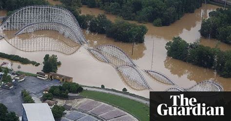 six flags theme park under water as flooding hammers atlanta world