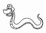 Slang Kleurplaat Kleurplaten Snakes Printen sketch template