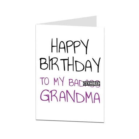 grandma card birthday card grandma happy birthday grandma etsy