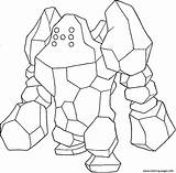 Coloring Regirock Pages Printable Generation sketch template