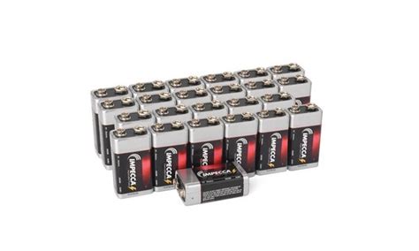 Impecca 9 Volt Batteries 12 24 Pack Alkaline Battery High Performance