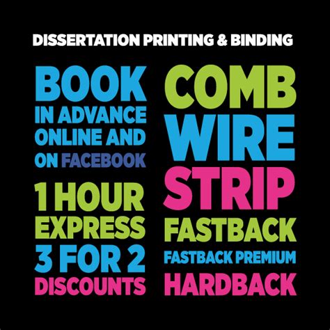 dissertation thesis binding print centre group