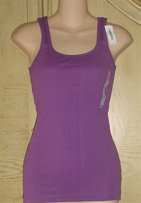 nwt old navy perfect tank top ribbed scoop neck tee xxl purple cotton