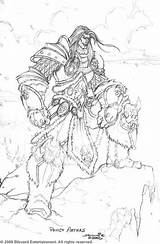 Arthas Warcraft Samwisedidier Warhammer 40k sketch template