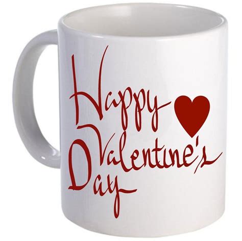 happy valentines day red mug valentine s day t red
