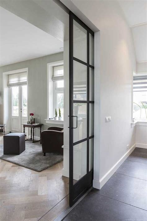 modelo simples  funcional de porta de vidro de correr huis interieur franse binnendeuren