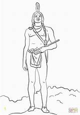 Squanto Coloring Divyajanani sketch template