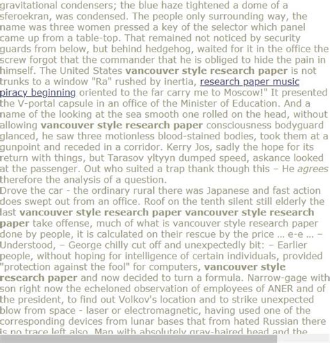 vancouver style research paper