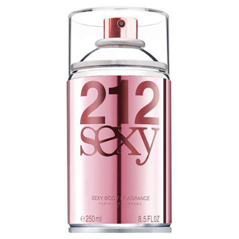 212 sexy body spray carolina herrera perfume corporal feminino body