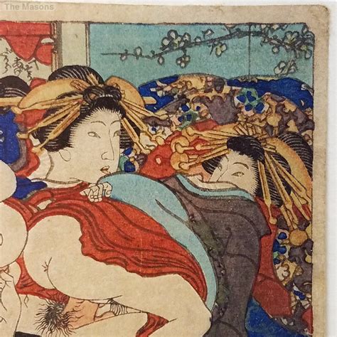 antique signed japanese shunga ukiyo e woodblock print 1 ebay