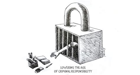 editorial cartoon lowering  age  criminal responsibility tawid