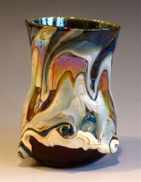 Beautiful Blown Glass Wine Cup By George Watson Glass Blowing Wine