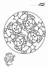 Krokotak Print Kids Printables Mandalas Gyerekeknek Christmas Coloring sketch template