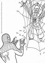 Spiderman Dot Dots Connect Game Printable Hellokids Print sketch template