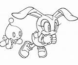 Coloring Sonic Rabbit Cream Pages Draw Games Generations Popular Library Clipart sketch template