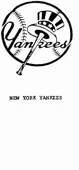 Yankees Coloring Pages Baseball York Logo Template sketch template
