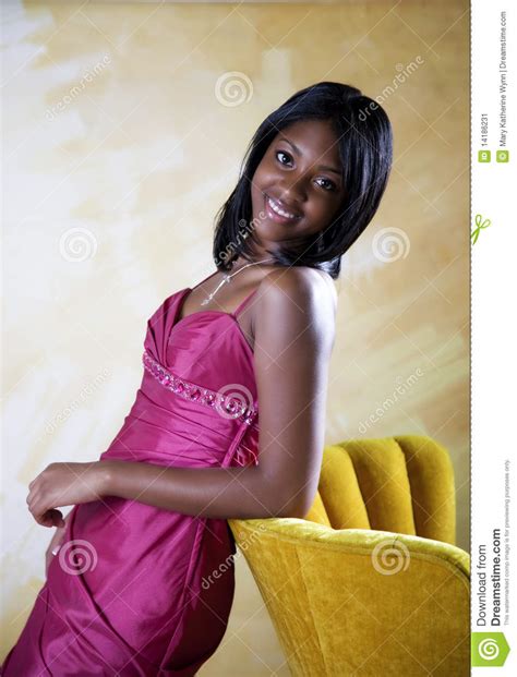 teen girl prom stock image image of black cute people