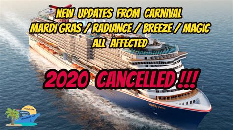 carnival announces   cancellations youtube