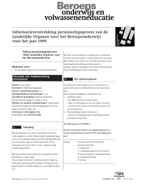 fillable  instellingsinformatie duo informatieverstrekking personeelsgegevens van de