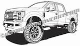 F250 Jacked Raptor F150 Classic sketch template