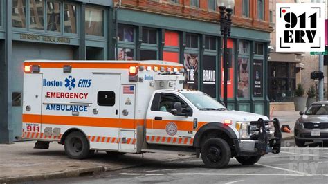boston ems paramedic  responding   boston ems emergency ambulance paramedic