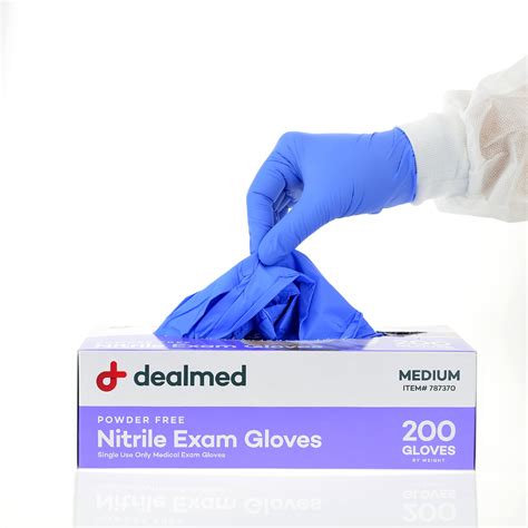dealmed nitrile exam gloves medium bx walmartcom walmartcom