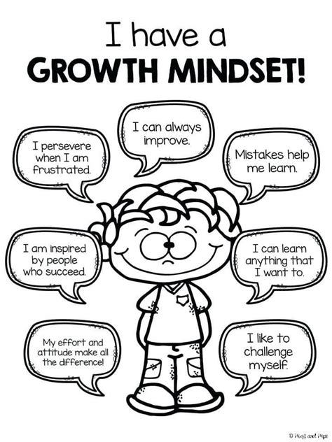 growth mindsets coloring pages learny kids