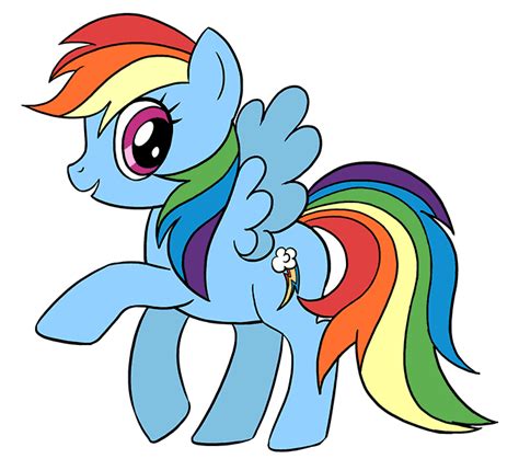 draw    pony rainbow dash easy drawing guides