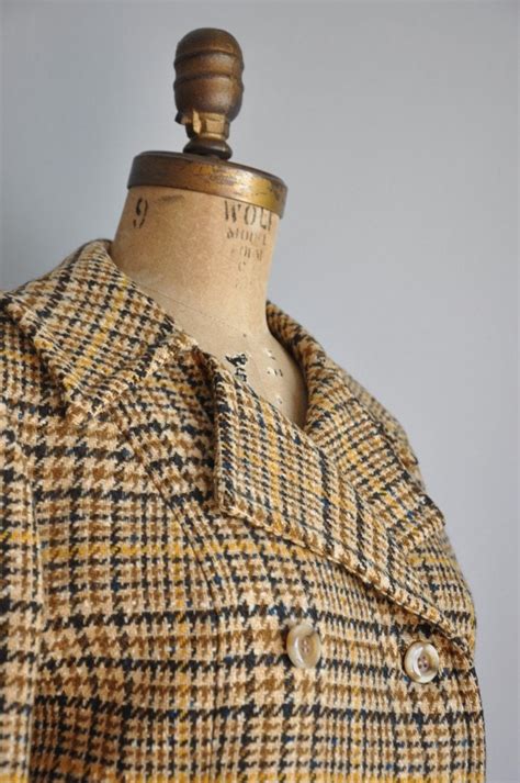 Vintage 1960s Designer Pendleton Harriet The Spy Wool Plaid