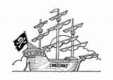 Statek Piracki Wydruku Rysunek Piratenschiff Kolorowanki Kolorowanka Statki Malvorlagen Ninjago sketch template