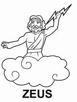 Zeus Griega Dibujar Cronos Mitología Mitologia Imprimir Dioses Rea Olimpo Pintura sketch template