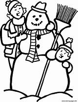 Coloring Pages Winter Snowman 055c Snowy Making Seasons Clipart Printable Gingerbread Library Color Book Man Info Popular Daycare sketch template