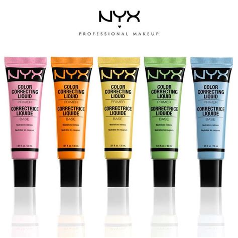 nyx cosmetics color correcting liquid primer 1 01oz foundation makeup