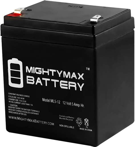 ml   volt  ah rechargeable sla battery mighty max battery brand product amazonca