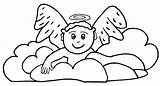 Coloring Pages Clouds Cloud Angel Printable Kids Drawing Sheets Sun Halo Children Color Angels Drawings Clipart Clipartbest Getdrawings Templates Popular sketch template