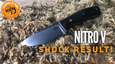 nitro  steel   knife lab alex dron fixed blade crazy result youtube