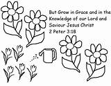 Coloring Peter Pages Bible Grow Jesus Grace Christ Church 18 Printable School Christian Drawing Lord Knowledge Pan Wendy God Kids sketch template