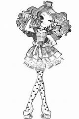 Coloring Ever After High Madeline Hatter Pages Getcolorings sketch template
