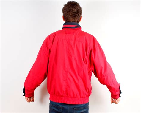 red windbreaker jacket parka hipster winter jacket red etsy hong kong