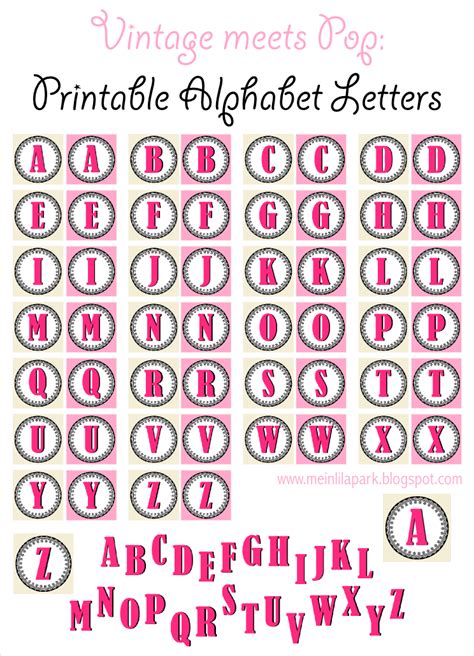 printable vintage ornament alphabet letters ausdruckbare