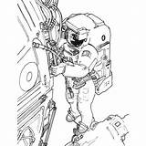 Spaceship Astronaut Xcolorings sketch template