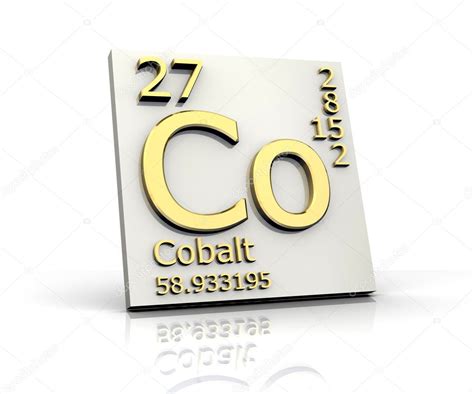 Cobalto Forma Tabla Periódica De Elementos — Foto De Stock © Fambros